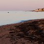 <p align=left>Au soleil couchant, à Sainte-Flavie, Gaspésie